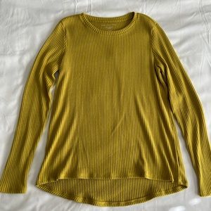 American eagle yellow-lime sweater